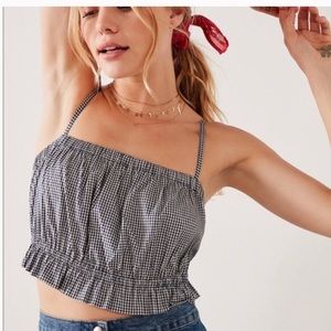 Gingham crop top